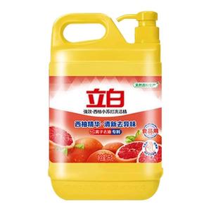 立白洗洁精西柚小苏打去油不伤手去异味柠檬水果香可洗蔬果食品用