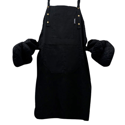 围裙纯棉女士带袖烘焙厨房防水