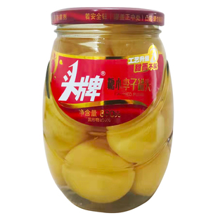 头牌李子890g*2瓶新鲜即食山楂黄桃海棠杏水果罐头整箱老品牌