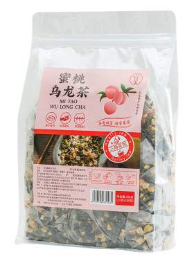 蜜桃乌龙茶白桃乌龙茶叶玫瑰花茶组合桂花茉莉绿茶冷泡茶水果茶包