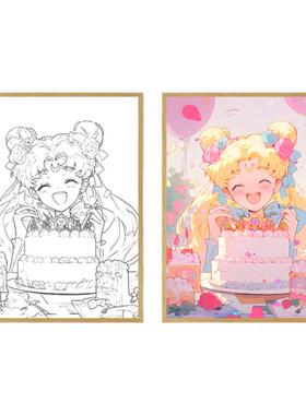 美少女战士周边灯光画