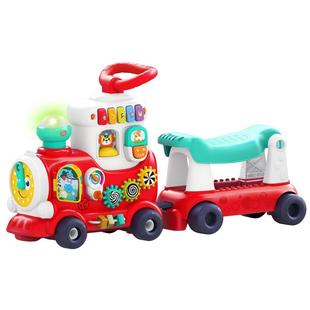 汇乐小火车婴儿玩具男女宝宝1-3岁防侧翻儿童滑行学步车周岁礼物