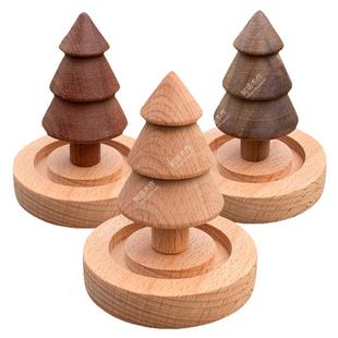 精油香薰实木扩香圣诞树摆件香水挥发木香水散发器扩香木蘑菇摆件