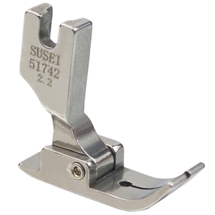 平车防跳线压脚针织薄料弹性面料专用压脚电脑车小孔针眼压脚包邮