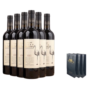 昂富庄园火烈鸟传奇干红葡萄酒14度鸟酒白鸟红酒礼袋装原酒进口