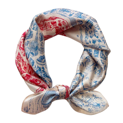 春秋季骏马之城真丝桑蚕丝围巾