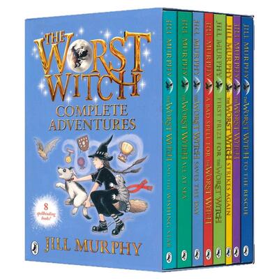 The Worst Witch Complete Adventures 魔法小女巫 8册盒装  魔法冒险主题 经典儿童文学 英文章节小说 小学生课外读物 英文原版