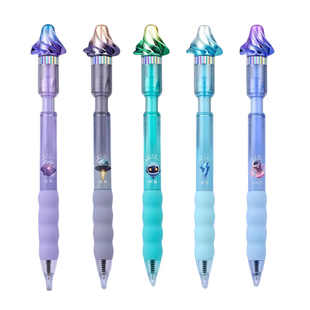 爱好旋风按动中性笔小学生用ST笔头刷题笔速干0.5初中生黑色水笔