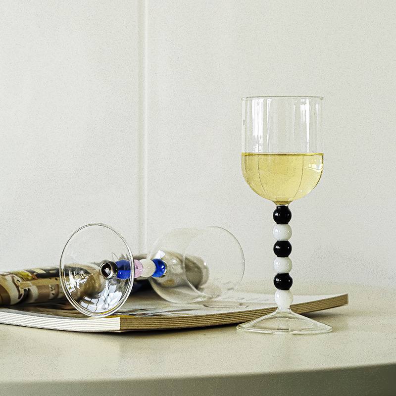 网红高颜值葡萄酒套装杯子酒杯香槟创意家用酒高脚杯高级感气泡红