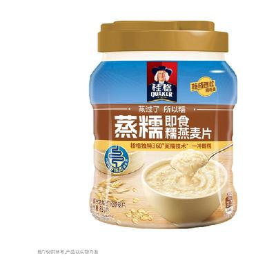 桂格新品软糯拉丝即食燕麦片860g