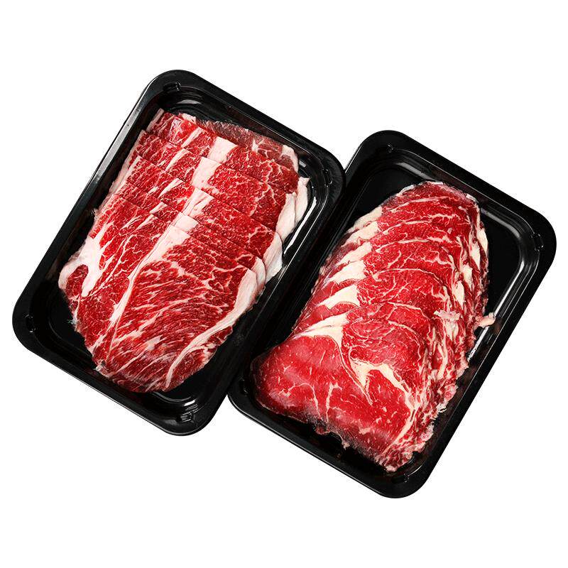 原肉原切谷饲喂养烧烤火锅薄切