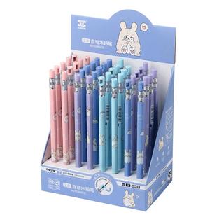 自动铅小学生2.0不断芯天卓优质铅芯笔尾自带削笔刀2B2比考试答题卡专用无毒按动可换芯环保笔木铅笔样式六角