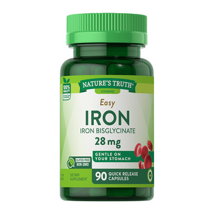 美国自然之珍铁元素片剂孕期孕妇补铁补血改善女性贫血补气血片