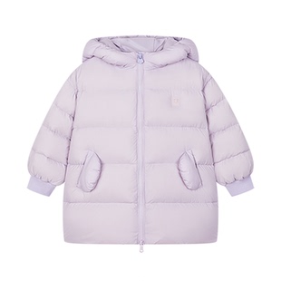 笛莎旗舰店女童羽绒服冬装新款中长款小童儿童宝宝加厚外套迪莎