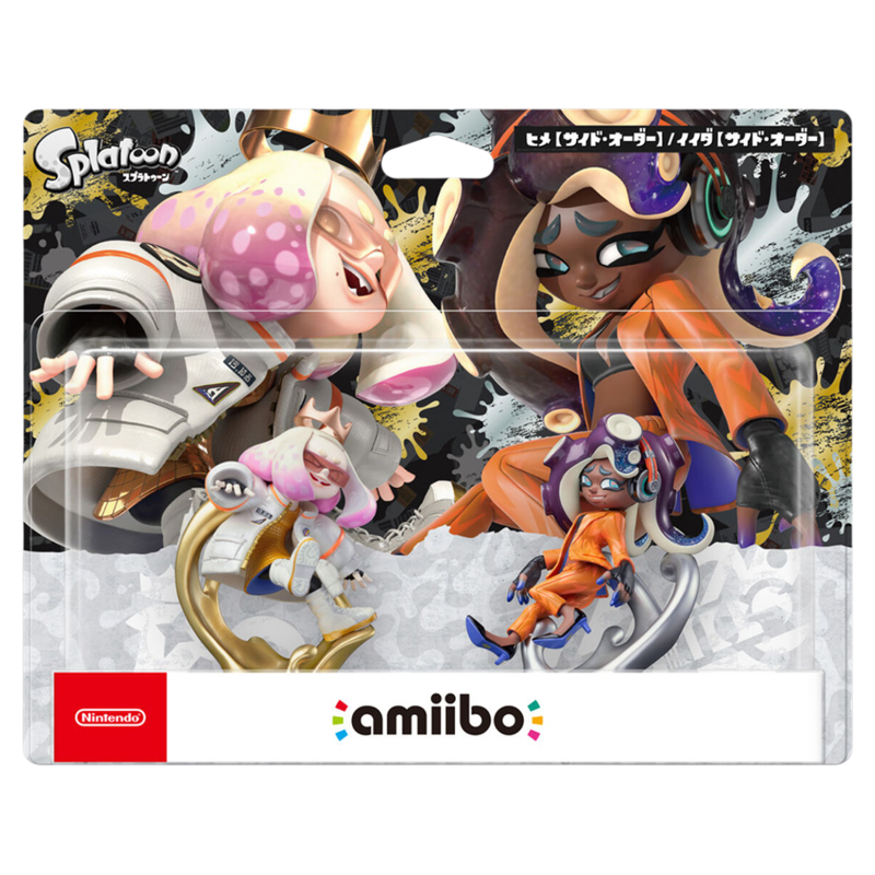 正版任天堂amiibo斯普拉遁Splatoon喷射战士黑妹白妹饭田小姬包邮