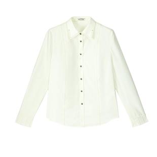 顺滑抗皱/MSLAN26春时尚简约 智性通勤职场纯色衬衫女MGAN008