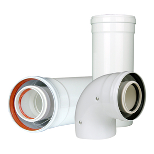 冷凝壁挂炉烟管排烟管80*125壁挂炉弯头60*100 加长管登高节