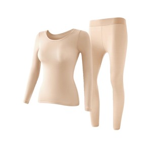 雅鹿超薄肌底衣女士冬2025新款内搭隐形皮美肤面膜衣秋衣秋裤套装