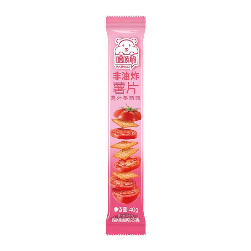 洽洽喀吱脆泡菜番茄原味恰恰嘎吱脆小包装薯片非油炸休闲零食45g