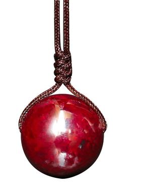 朱砂原石自然风全透光本命年吊坠