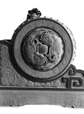 石雕抱鼓石石鼓门墩一对庭院青石仿古柱墩大门院子天然石墩子摆件