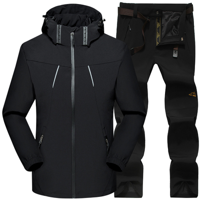 品牌加绒加厚防风三合一男冲锋衣