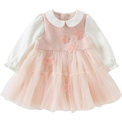 戴维贝拉女童网纱裙连衣裙