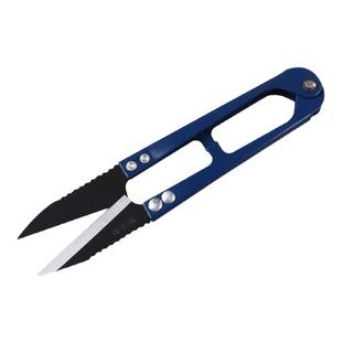 张小泉纱剪带齿中号U型弹簧小剪刀TB-452黑头线头剪缝纫sk5合金钢