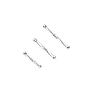 999纯银耳钉女耳棒养耳洞睡觉免摘防掉耳骨钉防堵针豆豆耳环耳饰