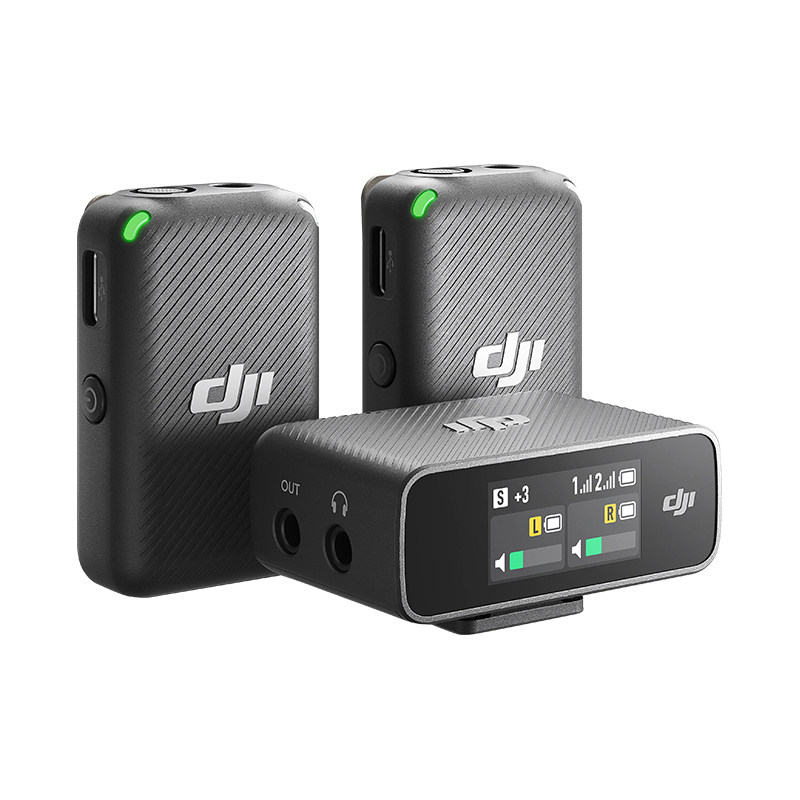 DJI/大疆MIC1/2代无线麦克风一拖二领夹式手机直播录音蓝牙收音麦