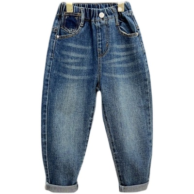 男童瘦版牛仔裤中大童修身裤子