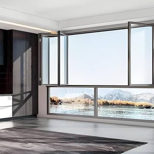 跨境出口铝合金折叠窗阳台钢化玻璃封窗别墅落地隔音窗户隔音节能