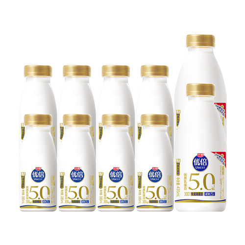【百补】光明优倍5.0超鲜185ml*8瓶+435ml*2瓶组合 超鲜纳滤牛乳