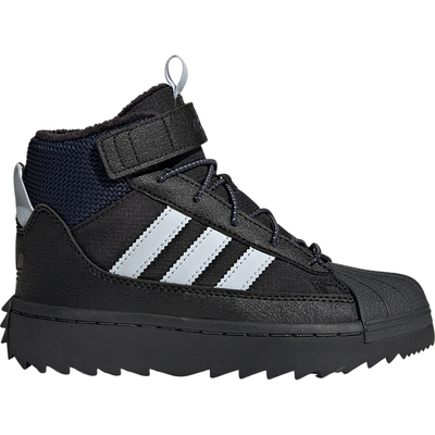 Adidas/阿迪达斯正品2025秋季款小童高帮魔术贴运动鞋JQ0344