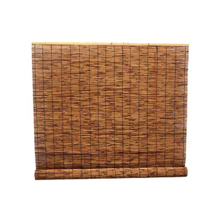 芦苇帘子遮阳草编草帘升降竹帘装饰复古吊顶茶楼隔断墙面装修包邮