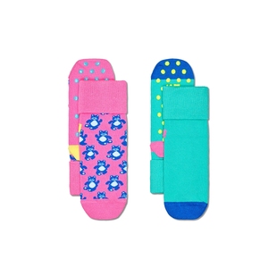 【25春秋款】Happy Socks男女宝宝地板袜四季通用防滑地板袜2双装
