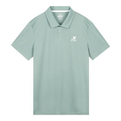 特步POLO衫男翻领冰丝速干