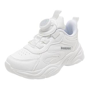 巴布豆童鞋男童鞋子2025新款春季儿童运动鞋学生春款休闲小白鞋女