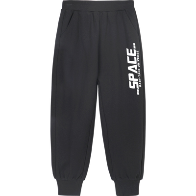 贝田男童秋冬加绒卫裤