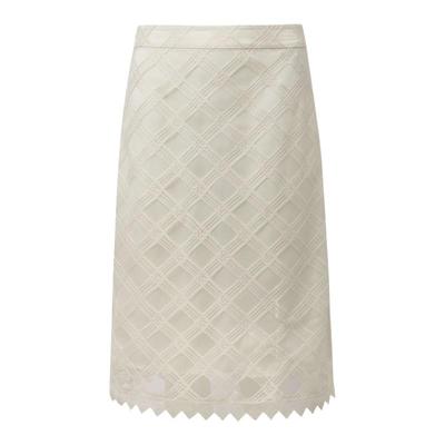 PRICH法式淡人穿搭气质高腰蕾丝格纹直筒半身裙通勤显瘦包臀裙女