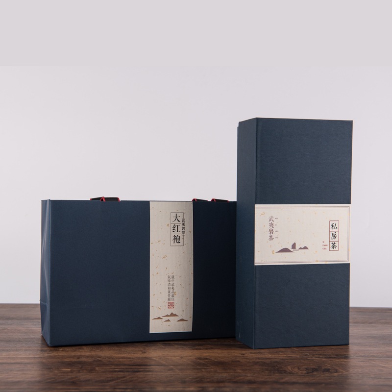 茶叶礼盒通用新春包装空盒伴小岩茶手纸盒茶叶罐茶罐大红袍简易礼