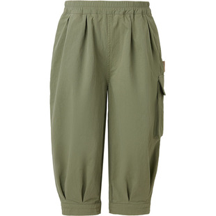 博睿恩儿童工装裤2026春新款男女宝宝简约帅气休闲大口袋长裤子