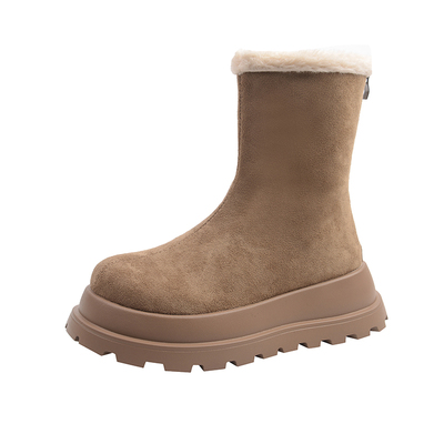 靴子女冬季加绒大码41到43雪地靴