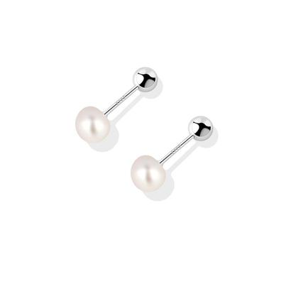 999纯银淡水珍珠耳钉养耳洞耳饰