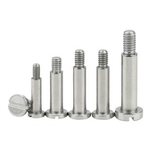 不锈钢塞打螺丝一字轴套光杆半牙等高螺钉凸轴肩限位螺栓M4M5M6