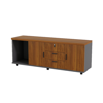 办公桌下文件柜带锁柜子