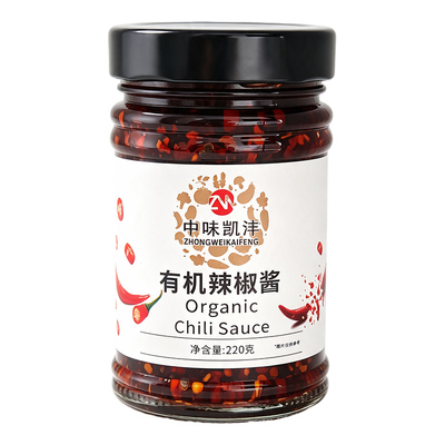 中味凯沣有机辣椒酱香辣开胃拌饭