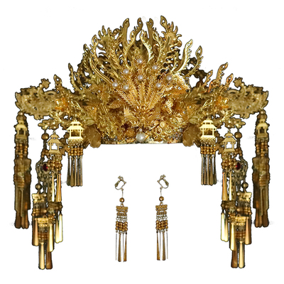 秀禾服头饰中式凤冠发饰