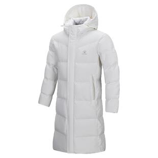 KELME卡尔美长款羽绒服男冬季2025新款情侣连帽加厚保暖极寒外套