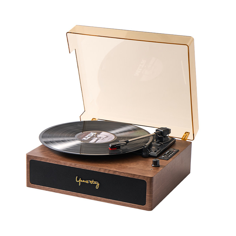 Middix麦迪克黑胶唱片机复古留声机蓝牙音响一体客厅摆件电唱机